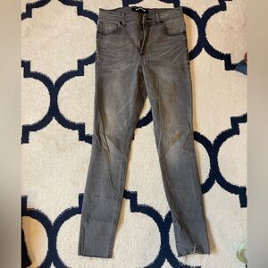 Express Light Gray Ankle Jegging 2R